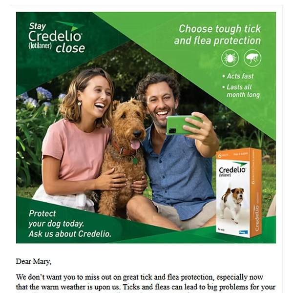 Credelio Canine rebate campaign
