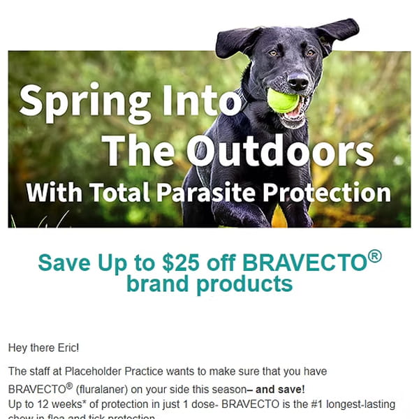 Canine BRAVECTO® Rebate Campaign