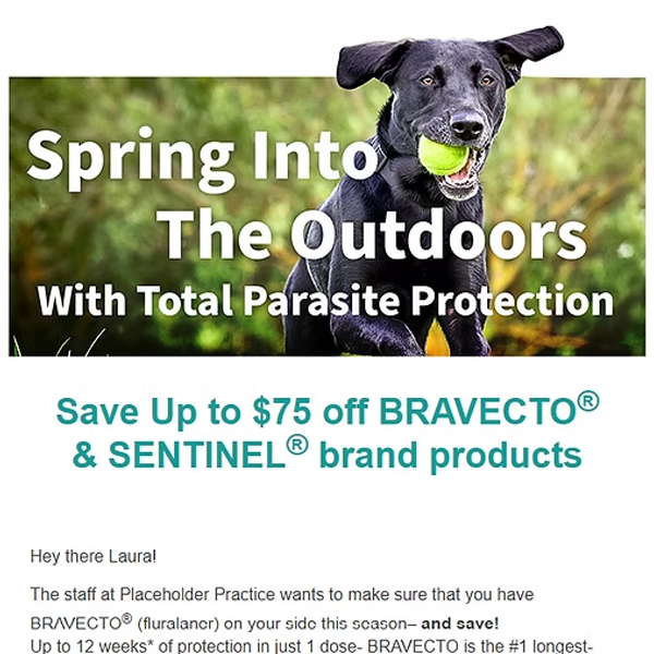 Canine BRAVECTO® & Sentinel® Rebate Campaign