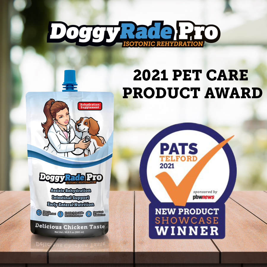 DoggyRade Pro Isotonic Rehydration Supplement 2021 Pet Care Product Award