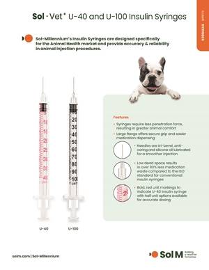 Sell Sheet for Sol Vet Insulin Syringes