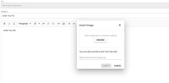 myAnimalRx compose message and personalize it screenshot