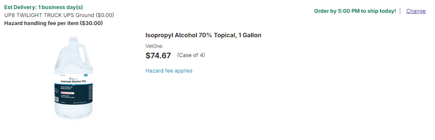 notification of hazardous product fees