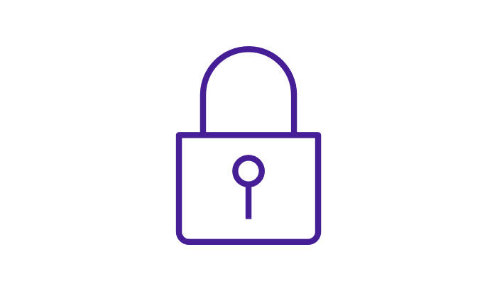 blue lock icon